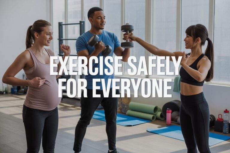 Following How to Exercise Safely Tips for Beginners Pregnant Women and Special Conditions to stay active and protect the body.