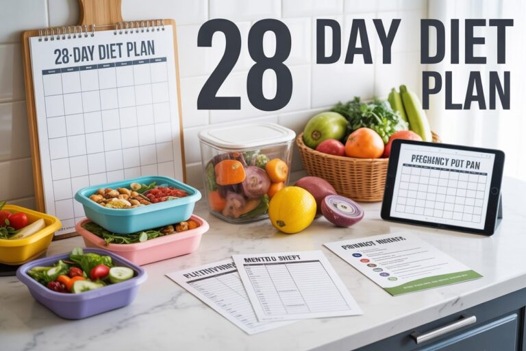 28 Day Diet Plan Free PDF, Pregnancy Guide, and Printable Menu for Every Goal