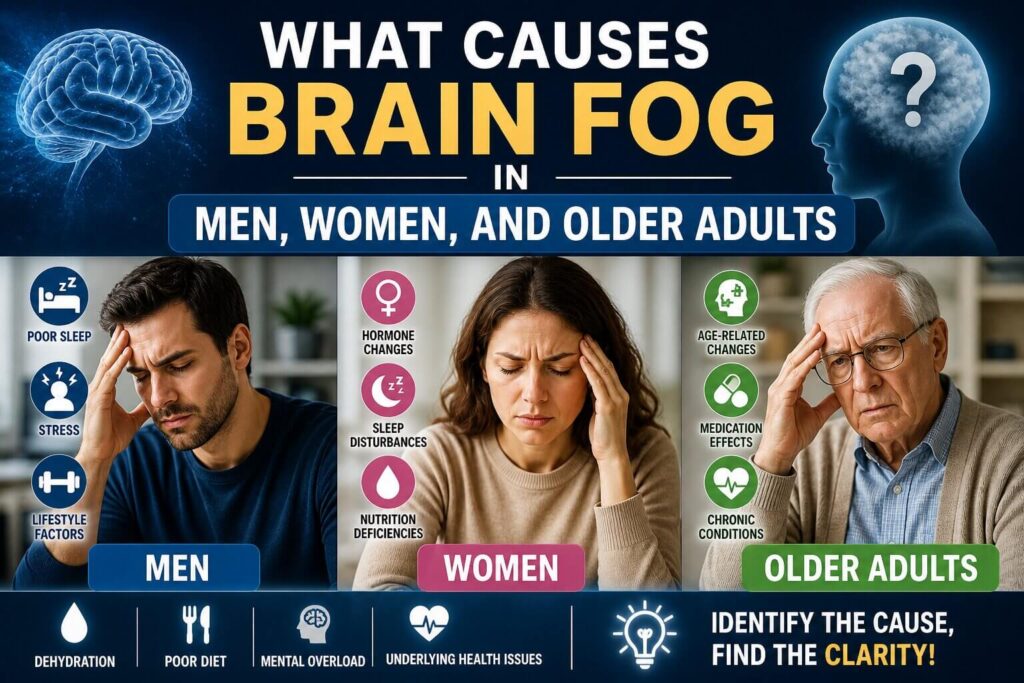What Causes Brain Fog and How to Fix It Quickly 3 What causes brain fog in men, women, and older adults
